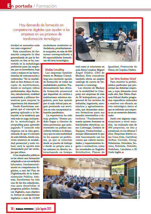 Artículo de Madary Consulting en revista Andalucía Económica